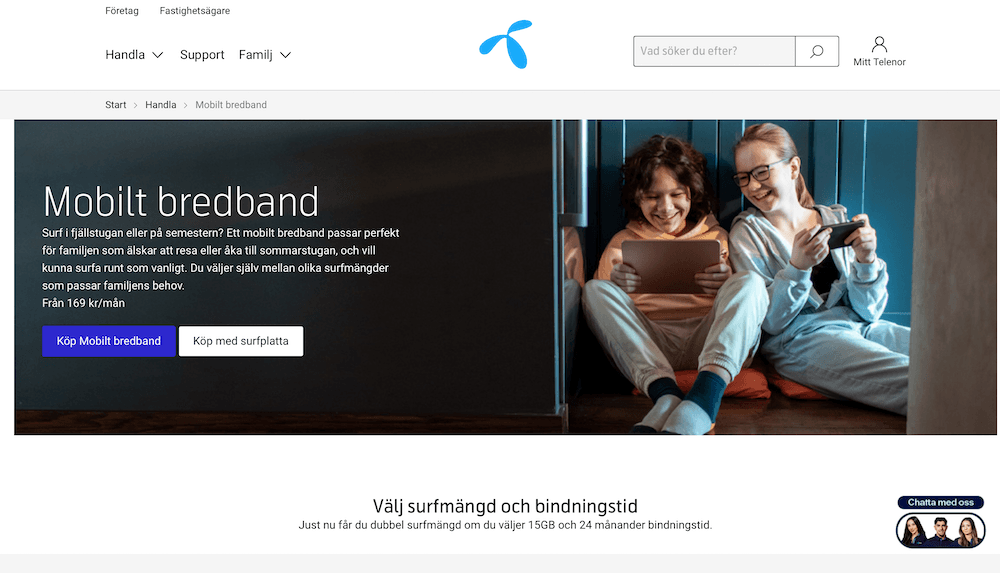 Telenor mobilt bredband