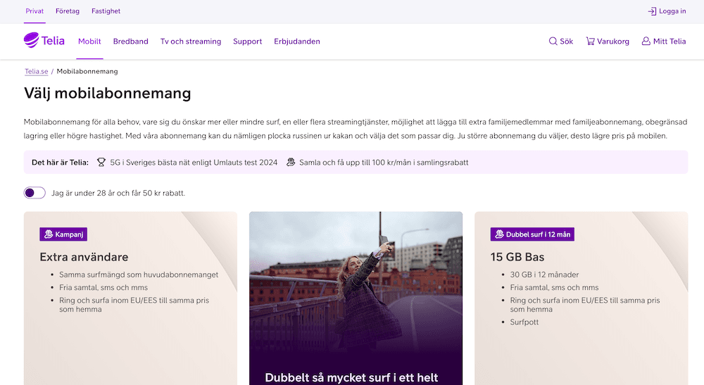 Telia mobilabonnemang
