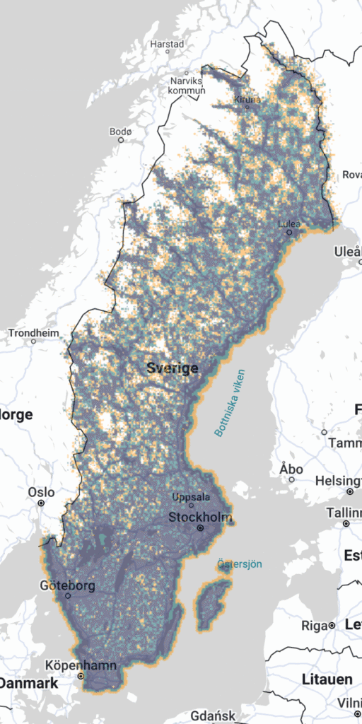Telenor täckningskarta